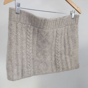 Laundromat wool mini skirt
